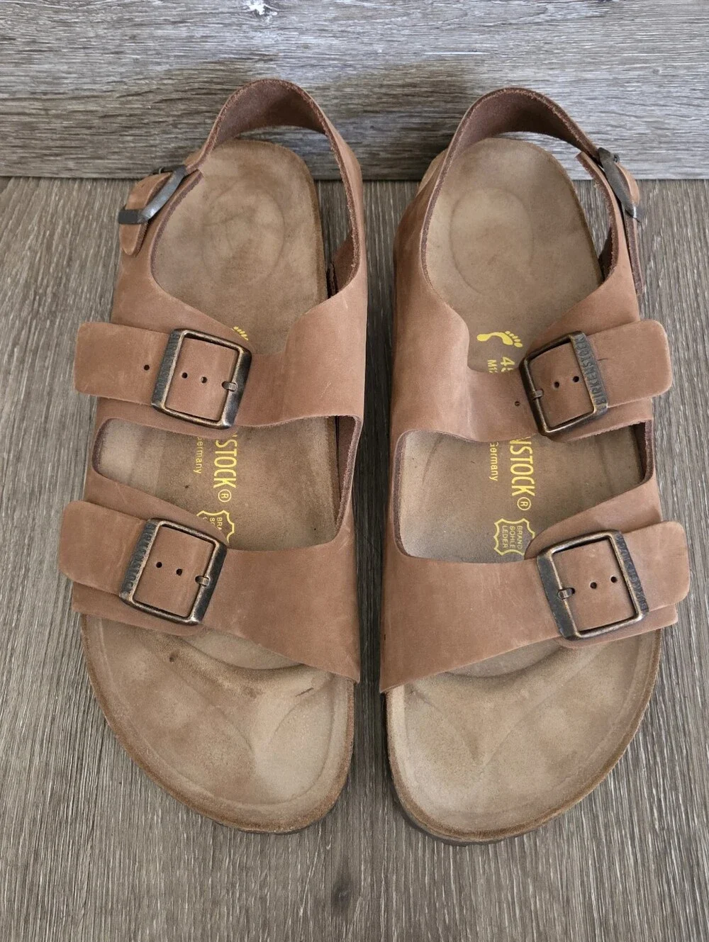 Vintage Birkenstock Milano Leather Sandals EU 45 US M12
